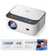 AUN Z5S Portable Full HD Home Cinema 1080P Android Video Projector 4K Movie Decode 3D Mini Smart Theater - US Plug