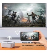 AUN Z5S Portable Full HD Home Cinema 1080P Android Video Projector 4K Movie Decode 3D Mini Smart Theater - US Plug