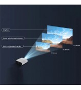 Q7 Android 9 Projector Auto Focus Full HD 1080P LCD Video Projector Home Theater - US Plug