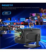 HY320 Android 11 Projector 1080P, 300ANSI, Dual WiFi 6, BT 5.0 Portable Projector Support 4K - US Plug