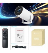 HY300 PRO Projector Android 11.0 2.4G / 5G WiFi 6 Bluetooth 5.0 1280*720P Home Theater, CE Rohs FCC Certificated - US Plug