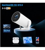 HY300 PRO Projector Android 11.0 2.4G / 5G WiFi 6 Bluetooth 5.0 1280*720P Home Theater, CE Rohs FCC Certificated - US Plug