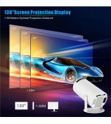 HY300 PRO Projector Android 11.0 2.4G / 5G WiFi 6 Bluetooth 5.0 1280*720P Home Theater, CE Rohs FCC Certificated - US Plug