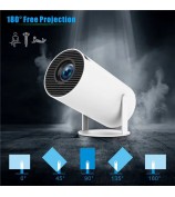 HY300 PRO Projector Android 11.0 2.4G / 5G WiFi 6 Bluetooth 5.0 1280*720P Home Theater, CE Rohs FCC Certificated - US Plug