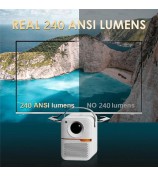 HONGTOP P11 Portable Mini Projector WiFi6 Bluetooth HD Video Home Theater 4+64G LED Projector - EU Plug