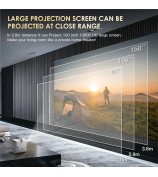 HONGTOP P11 Portable Mini Projector WiFi6 Bluetooth HD Video Home Theater 4+64G LED Projector - EU Plug