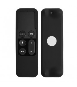 Silicone Shockproof Case Shell for Apple TV 4K 5th/4th Gen Remote Contorller - Black