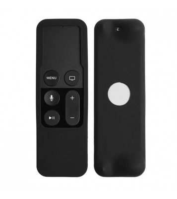 Silicone Shockproof Case Shell for Apple TV 4K 5th/4th Gen Remote Contorller - Black