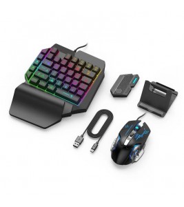 GAMWING Mix SE Converter + Keyboard + Mouse + Phone Holder Combo Pack for Mobile Phone Games