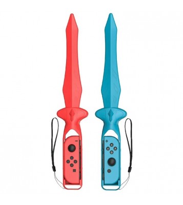 STARTRC GAMES 1 Pair Game Sword Handle Grip with Wrist Strap for Nintendo Switch Sports Games