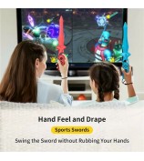 STARTRC GAMES 1 Pair Game Sword Handle Grip with Wrist Strap for Nintendo Switch Sports Games