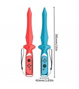STARTRC GAMES 1 Pair Game Sword Handle Grip with Wrist Strap for Nintendo Switch Sports Games
