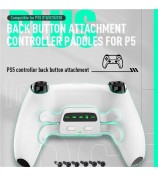 DATA FROG For Sony PlayStation 5 Controller Back Paddles Back Button Attachment Programmable 4-Key Mapping Gamepad Extender Key - White