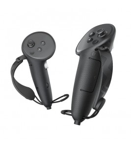 AMVR Q3HS3 1 Pair Controller Grips for Meta Quest 3 / 3S Silicone Battery Cover Sleeve with Hand Strap