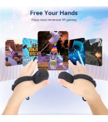 AMVR Q3HS3 1 Pair Controller Grips for Meta Quest 3 / 3S Silicone Battery Cover Sleeve with Hand Strap