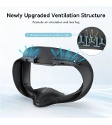 AMVR Q3SFC1 For Meta Quest 3S VR Facial Interface Face Cushion Cover Replacement - Wide Version