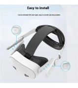 For Meta Quest 3S / 3 ABS+PU Ergonomic Head Strap Adjustable Replacement Headband