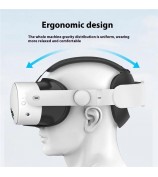 For Meta Quest 3S / 3 ABS+PU Ergonomic Head Strap Adjustable Replacement Headband