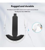 For Meta Quest 3S / 3 ABS+PU Ergonomic Head Strap Adjustable Replacement Headband