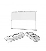 DOBE TNS-1133B 3-in-1 Detachable PC Transparent Protective Case Drop-proof Shell for Nintendo Switch OLED Left/Right Handles Host