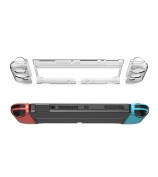 DOBE TNS-1133B 3-in-1 Detachable PC Transparent Protective Case Drop-proof Shell for Nintendo Switch OLED Left/Right Handles Host