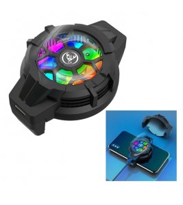 HXSJ P10 Mobile Phone Radiator Cooling Fan Smartphone Live Streaming Gaming Heat Dissipation Cooler - Black