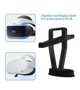 JYS JYS-OC002 Desktop Storage Stand VR Headset Controller Holder Display Rack for Oculus Quest 2 - Black