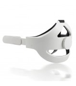 Ergonomic Headband with Removable Cushion Head Strap for Oculus Quest 2 VR Helmet - White