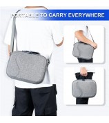 DEVASO Upgraded Version For Meta Quest 3 VR Glasses Storage Bag Nylon Carrying Case with Shoulder Strap