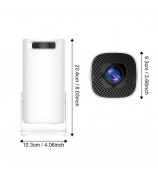 P30 1080P Mini Home 4K Projector Dual WiFi and Bluetooth Portable Projector for Home - US Plug