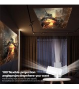 P30 1080P Mini Home 4K Projector Dual WiFi and Bluetooth Portable Projector for Home - US Plug