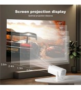 P30 1080P Mini Home 4K Projector Dual WiFi and Bluetooth Portable Projector for Home - US Plug