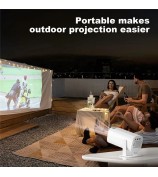 P30 1080P Mini Home 4K Projector Dual WiFi and Bluetooth Portable Projector for Home - US Plug