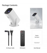 P30 1080P Mini Home 4K Projector Dual WiFi and Bluetooth Portable Projector for Home - US Plug