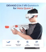 DEVASO For Meta Quest 3 VR Magnetic Suction Gunstock Game Controller Holder - White