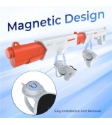 DEVASO For Meta Quest 3 VR Magnetic Suction Gunstock Game Controller Holder - White