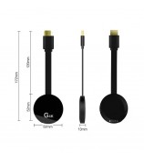 G4K 2.4G Single Band WiFi MiraScreen TV Stick Dongle 4K Display Receiver for Airplay DLNA WiFi Portable Display Receiver