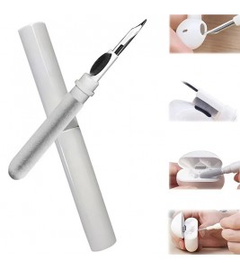 Bluetooth Headset Cleaning Brush Pen Shape Dust Remover TWS Earphone Camera Phone Cleaning Tool - White