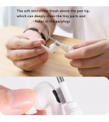 Bluetooth Headset Cleaning Brush Pen Shape Dust Remover TWS Earphone Camera Phone Cleaning Tool - White