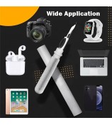 Bluetooth Headset Cleaning Brush Pen Shape Dust Remover TWS Earphone Camera Phone Cleaning Tool - White