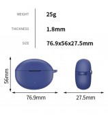 For Oppo Enco Air4 Pro Silicone Headset Case Anti-Scratch Earphone Cover - Blue