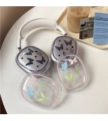 1Pair Protective Case for AirPods Max Headphone Drop-Resistance TPU Sleeve - Colorful Butterfly