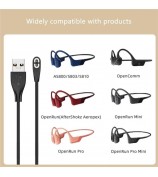 For Shokz OpenComm / AS800 / AS810 / AS700 / AS660 / S661 Bone Conduction Headset 1m Type-C Plug Charging Cable Magnetic Charger