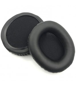 1Pair For Audio-Technica ATH-SR30BT Headphone Ear Pads Protein Leather Earmuffs - Black