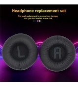 1 Pair Soft Earpads Foam Ear Pads Cushion Cover for JBL Tune 500BT 600BTNC T450BT Headphones - Black