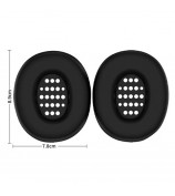 1 Pair Earpad Silicone Case for JBL Tune 770NC On-Ear Headphone Cushion Protective Cover - Black