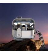 DUX DUCIS SECI Series For Samsung Galaxy Buds3 Pro  /  Buds3 Case PC+TPU Bluetooth Earbuds Cover with Hook - Clear