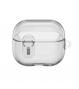DUX DUCIS SECI Series For Samsung Galaxy Buds3 Pro  /  Buds3 Case PC+TPU Bluetooth Earbuds Cover with Hook - Clear