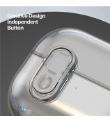 DUX DUCIS SECI Series For Samsung Galaxy Buds3 Pro  /  Buds3 Case PC+TPU Bluetooth Earbuds Cover with Hook - Clear