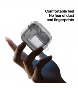 DUX DUCIS SECI Series For Samsung Galaxy Buds3 Pro  /  Buds3 Case PC+TPU Bluetooth Earbuds Cover with Hook - Clear